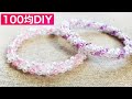 [113] 100均ビーズだけで作るスパイラルバングル/beaded bangle/miçangas/串珠