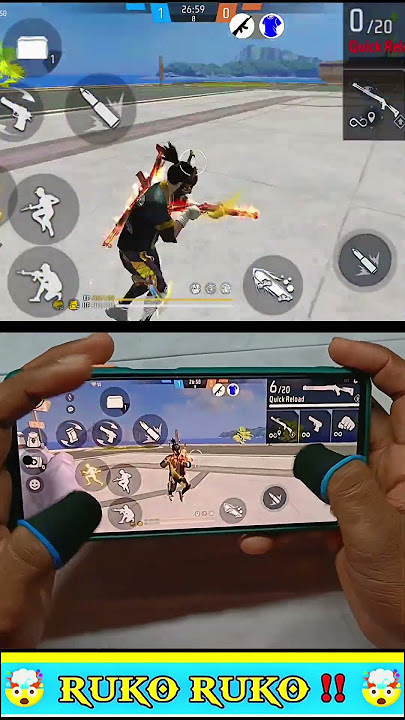 Zerox ff ❌ Mini Zerox ff ✅ ⚙️ handcam gameplay 🗿 #ffshorts #foryou #foryoupage #shortfeed