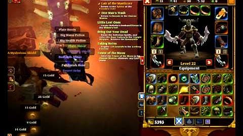 Torchlight 2 Quest Boss Fight [Manticore]