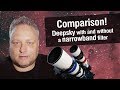 Deepsky imaging comparison with and without a narrowband filter (Astrophotography)