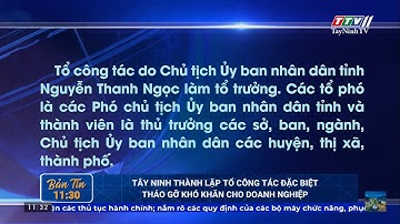 Tây Ninh thành lập Tổ công tác đặc biệt tháo gỡ khó khăn cho doanh nghiệp | TayNinhTV
