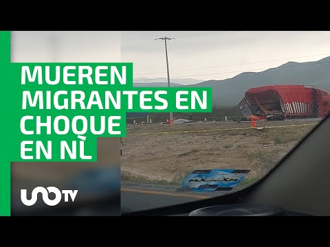 INM atiende a víctimas del choque que dejó 3 migrantes muertos en Nuevo León