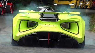 2000HP Lotus Evija (1700Nm) - Insane 4x4 Burnouts @ Goodwood Festival of Speed!