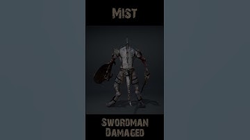 Mist Swordman Damaged 360 #character #rogerkint #3d #animation #gaming #unity #unreal #mist