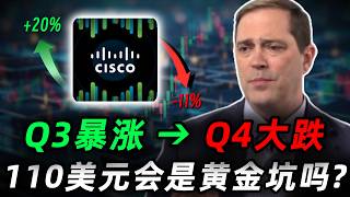 AI订单暴增450%，股价却回调11%！Q3暴涨到Q4下跌，Cisco 110美元是黄金坑吗？必看! CSCO#trading #投資 #美股
