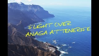 Aerial view of beautiful northern Tenerife  in 4k