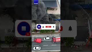 Trabzonda Alışveriş Merkezi Alev Alev