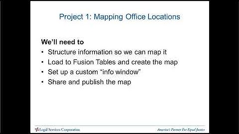 GIS Mapping Part 2 - Google Fusion Tables