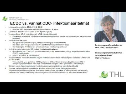 ECDC infektiomääritelmien yleiset periaatteet