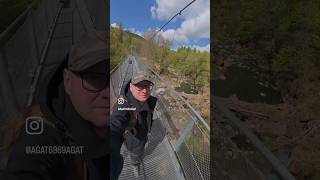 Wanderung Hängebrücke Natur Freizeit Wasserfall Erholung 😅