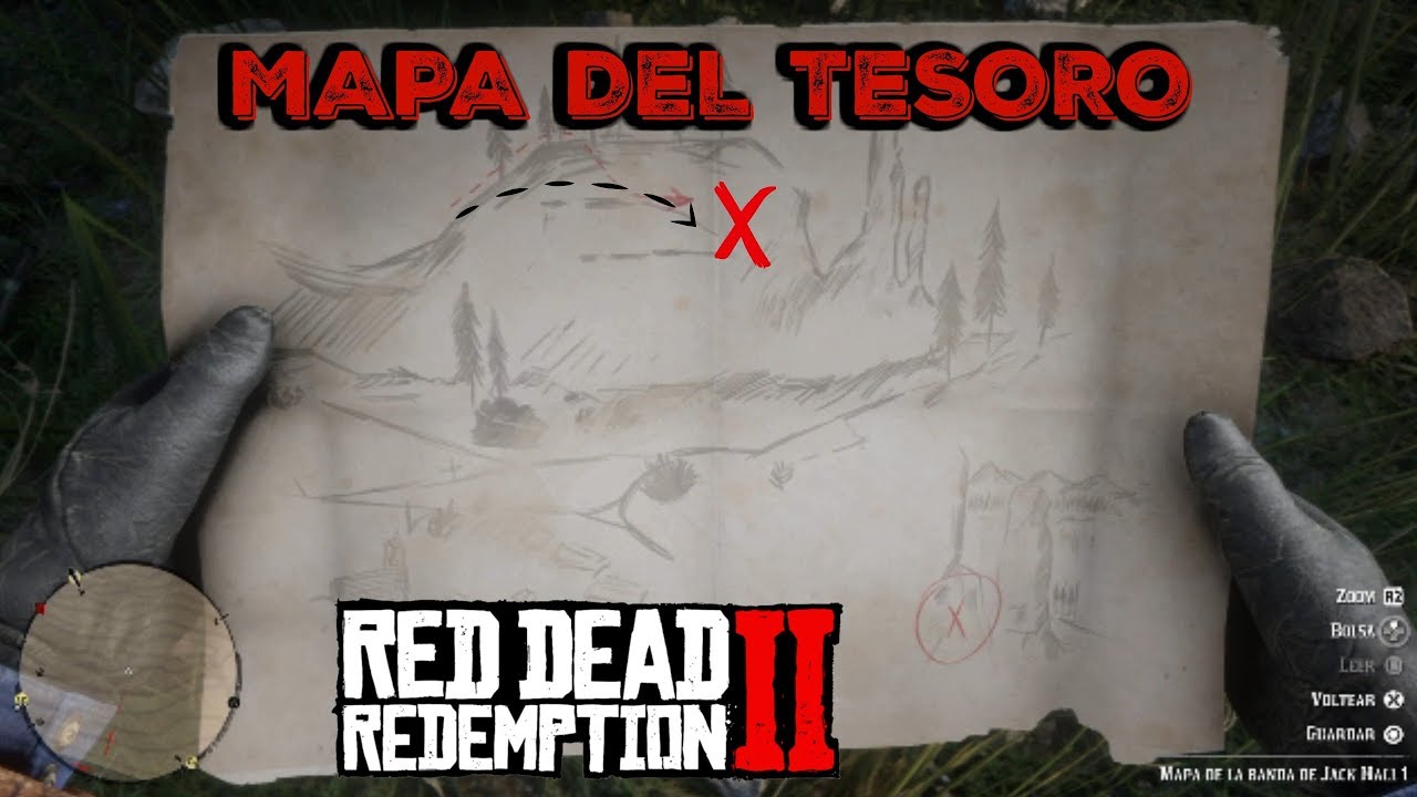 MAPA DEL TESORO #1 [RED DEAD REDEMPTION 2] JACK HALL - YouTube