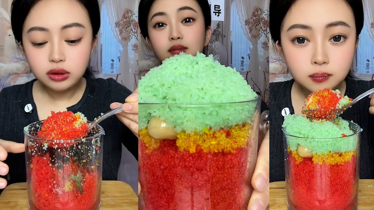 Mitao _ Mukbang / ASMR TOBIKO EGGS | FLYING FISH ROE | EXTREME EATING SOUNDS