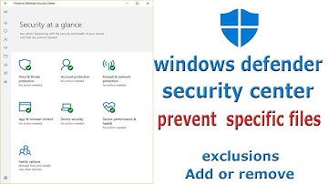 Windows Defender scanning specific files prevents