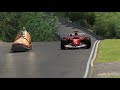 Salvatore Ganacci Shoe Car &#39;69 vs F1 Ferrari F2004 Michael Schumacher at Nordschleife