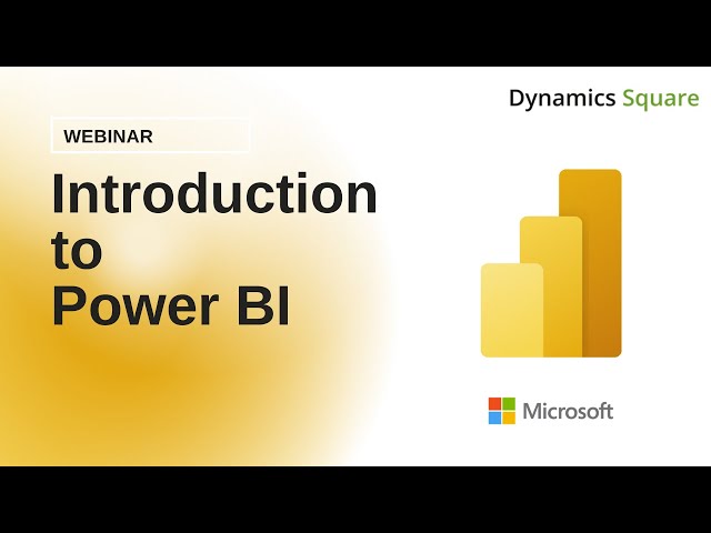 Free Power BI Webinar | Introduction to Power BI | Power BI Demo by Dynamics Square