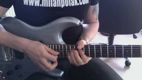 3 octave blues scale tapping lick - Milan Polak Lick #6