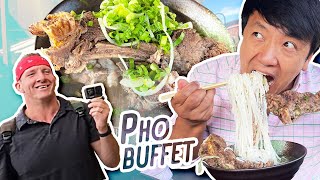 ALL YOU CAN EAT Vietnamese Pho, WAGYU BEEF Galbi & BTS With Sonny (Best Ever Food Review Show)