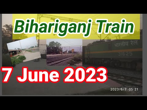 bihariganj  train ll बिहारीगंज रेलगाड़ी ll village vlogs ll भारतीय गांव जहां train भी चलती है ll