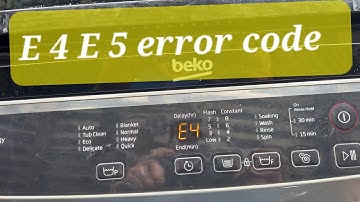 beko error code e4 e5 e6 e1 how can solve