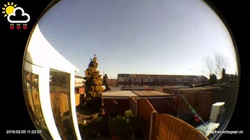 Weather timelapse of Sunday 25 February 2018