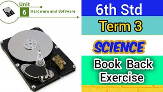 6th Std - Term 3 | Science - Unit 6 | Hardware and Software - Book Back Exercise screenshot 4