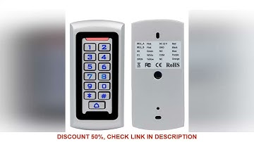 Backlight Metal Keypad Wiegand RFID Card Reader 125khz Access Control System Proximity Card Standalo
