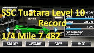 Drag Racing SSC Tuatara Level 10 Tune Almost World Record 7,482 1/4 Mile screenshot 4