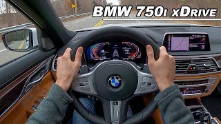 Hustling BMW's 523hp Land Yacht - 2021 750i xDrive POV Review (Binaural Audio)
