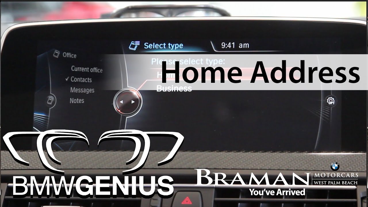 How to program your Home Address in your BMW - Celine Pelofi Genius Hot ...