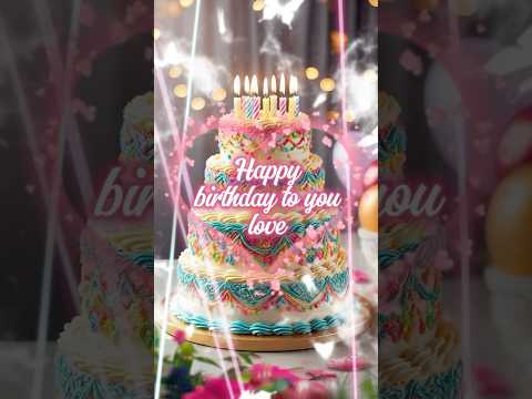Happy birthday to you song 💖 Line Light Heart #happybirthday #birthdaycake #birthdaysong #생일