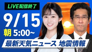 ウェザーニュースの配信のサムネイル画像