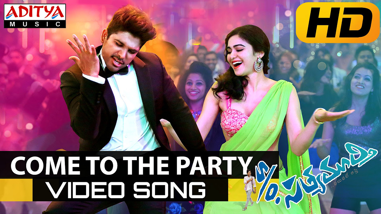 Come To The Party Full VideoSong So Satyamurthy Allu Arjun  Allu Arjun DSP  Hits  Aditya Music