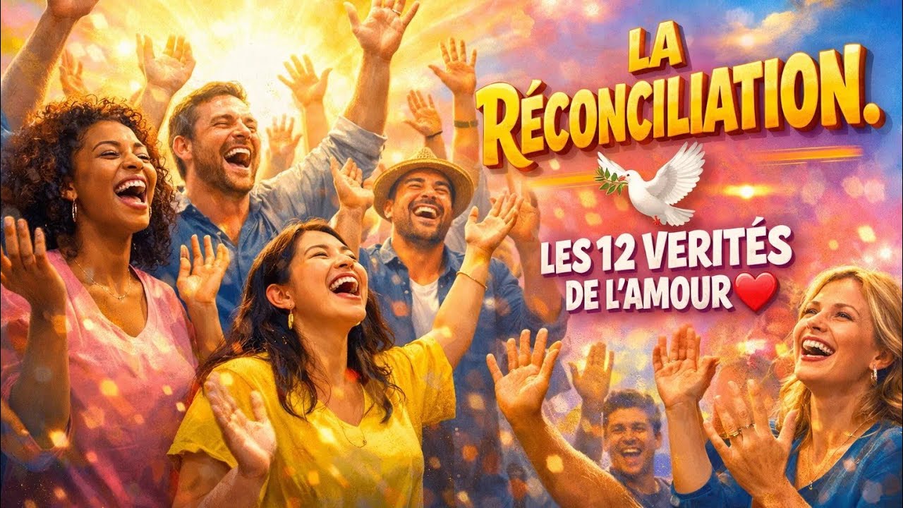 LA RÉCONCILIATION.🕊️LES 12 VÉRITÉS DE L'AMOUR❤️ :Colossiens 1v20. J 10. PROPHÉTESSE ORACLE AURPHA.🔥