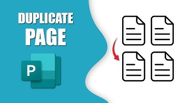How to insert duplicate page in publisher shortcut