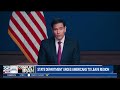‘Depart now’: US State Department urges Americans to get out of the Middle East