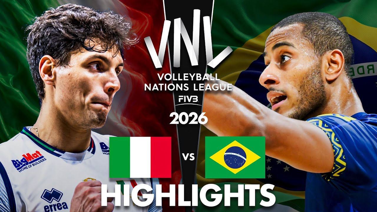 Brazil 🇧🇷 vs Italy 🇮🇹 | Highlights | Men's VNL 2026