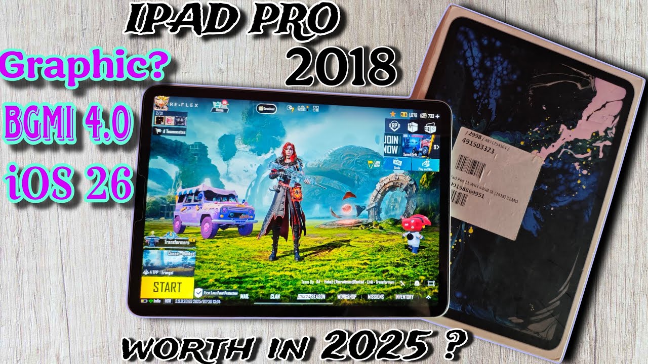 BGMI 4.0 with IOS 26 in IPAD PRO 2018 /IPad Pro 2018 BGMI GRAPHICS support ? / 