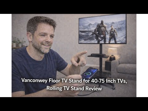 📺 Recensione del supporto TV Vanconwey Rolling Floor per TV da 40-75 pollici: ne vale la pena? 📺