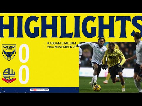 Oxford Utd Bolton Goals And Highlights