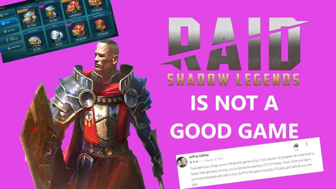 Raid Shadow Legends Is NOT Fun... (Microtransactions, Pay to play) 