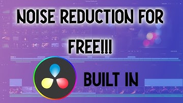 NOISE REDUCTION In FREE VERSION OF DAVINCI RESOLVE!!! #Shorts