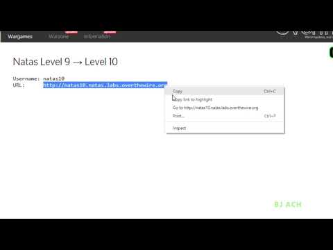 NATAS Level 9 → Level 10 : Learn Basics of Serverside Web Security [Over The Wire]