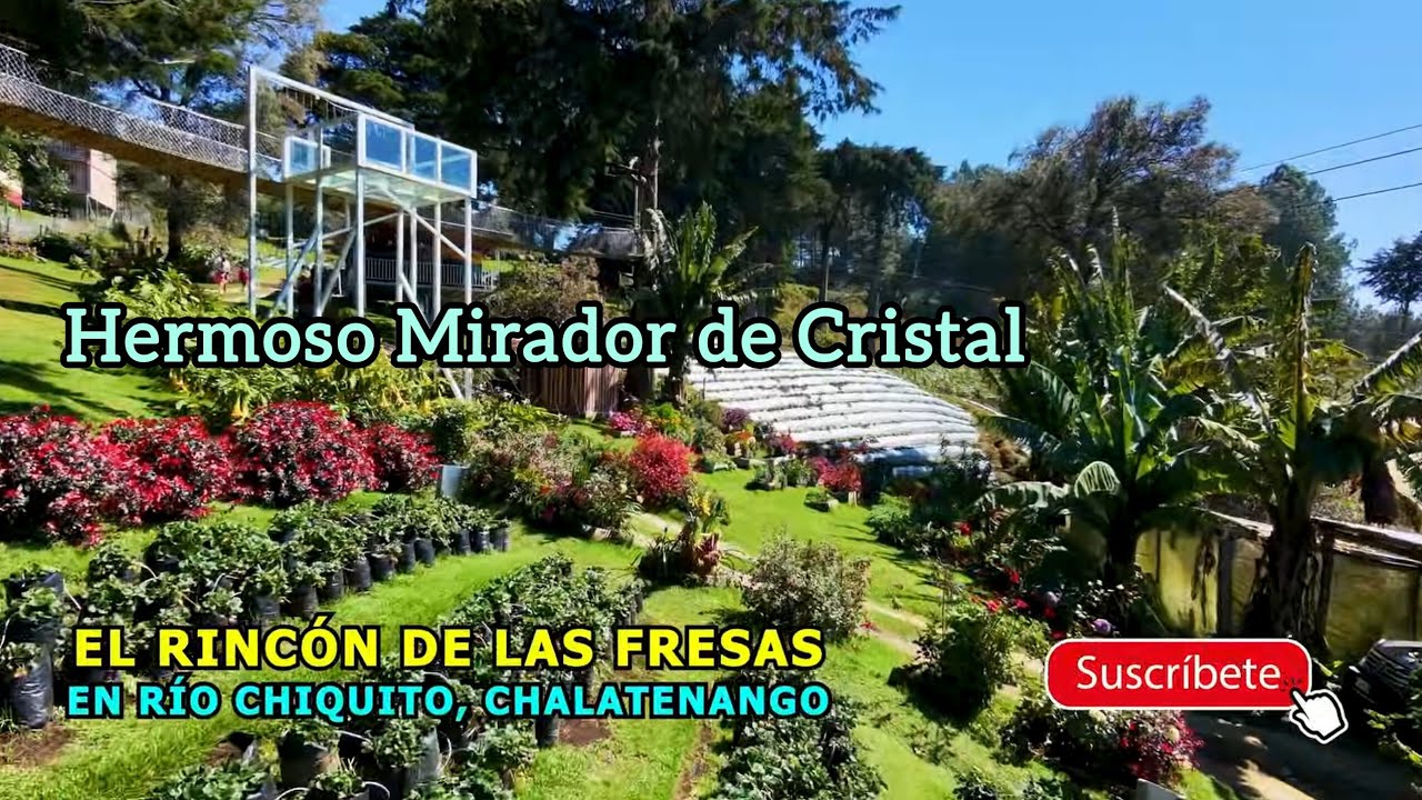 Mirador De Cristal En El Rincón De Las Fresas en Río Chiquito, Chalatenango. 