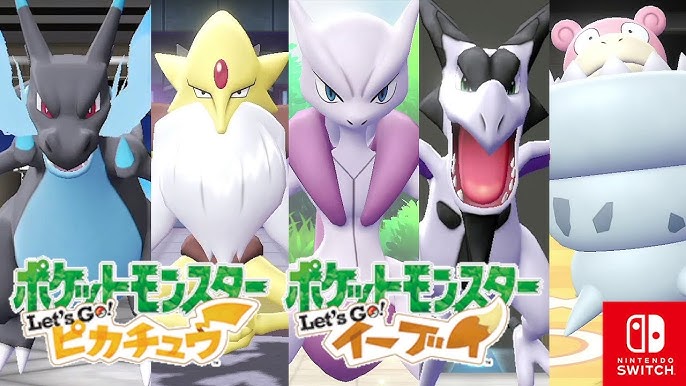 Alle Mega Pokémon in Shiny Lvl 1/20 6 Dv/Ev Max Pokémon Let's Go  Pikachu/Evoli