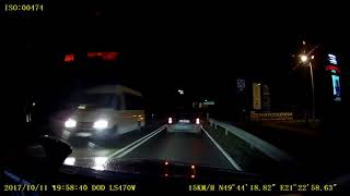 dashcam DOD LS470W night test