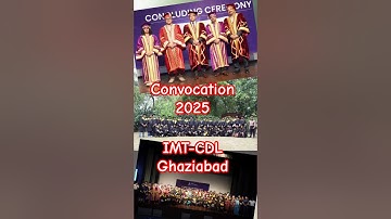 Convocation 2025 IMT CDL GHAZIABAD | EK ZINDAGI MERI #shorts ##shortvideo #trending #song #music #ai