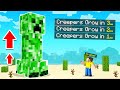 CREEPERS GROW BIGGER Every MINUTE! (Minecraft)
