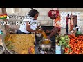 Cooking Africa’s  most Common food || PALM NUT SOUP with FUFU || Sunyani Ghana + Celebration