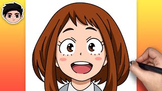 How To Draw Ochaco Uraraka My Hero Academia - Step By Step Easy For Beginners