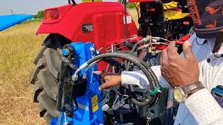 lemken plough setting information with Mahindra Arjun Novo 605 di-i 57 HP tractor.
